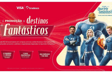 Bradesco e Visa lançam a promoção “Destinos Fantásticos”