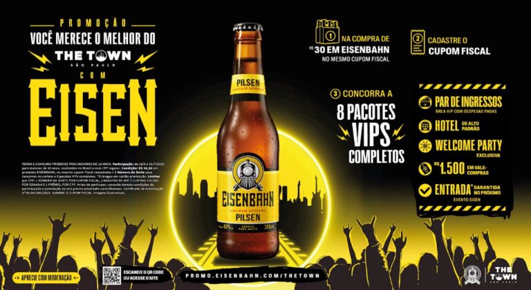 Eisenbahn lança promoção com experiência VIP no festival