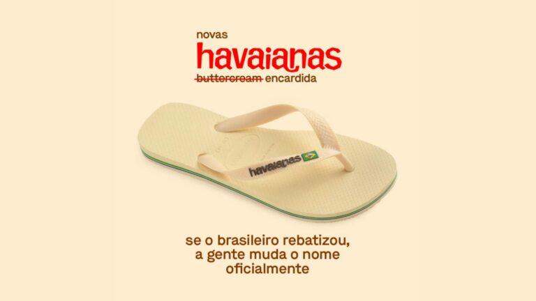 Havaianas entra na brincadeira e surfa na onda do branco encardido