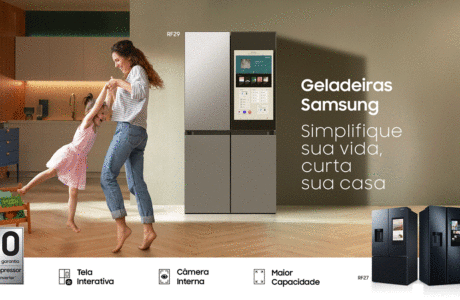 Nova campanha de geladeiras Premium da Samsung traduz a conectividade em praticidade para o dia a dia