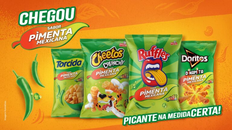 PepsiCo amplia portfólio com RUFFLES® e CHEETOS® Crunchy sabor Pimenta Mexicana