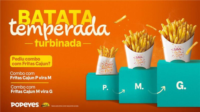 Popeyes® e McCain oferecem upgrade de Batata Cajun em ação especial nas lojas
