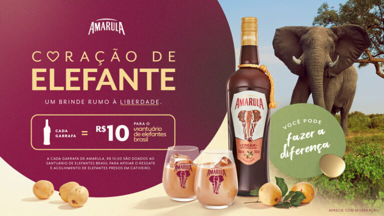 Amarula ativa campanha “Coração de Elefante” e conecta propósito, arte urbana e experiência de marca em São Paulo