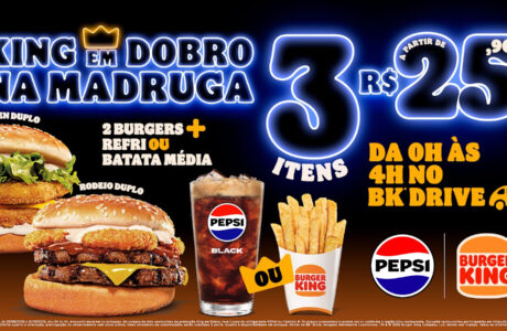 BK® e Pepsi Black lançam oferta exclusiva de 3 itens a partir de R$25,90 no BK® Drive