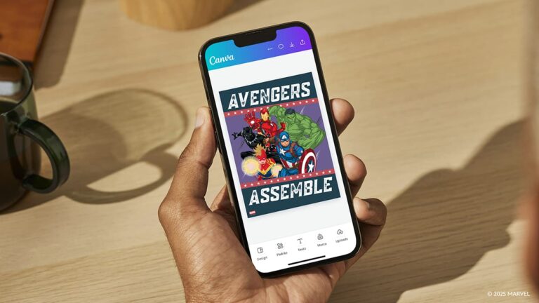 Canva lança coleção temática da Marvel