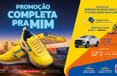 Ipiranga lança tênis exclusivo com a Reserva para a promoção “Completa pra Mim”