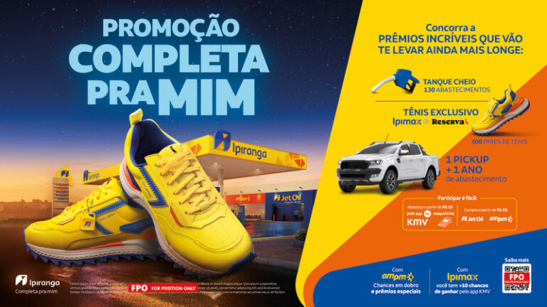 Ipiranga lança tênis exclusivo com a Reserva para a promoção “Completa pra Mim”