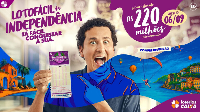 Lotofácil da Independência 2025 estreia campanha com Rafael Portugal e prêmio estimado em R$ 220 milhões