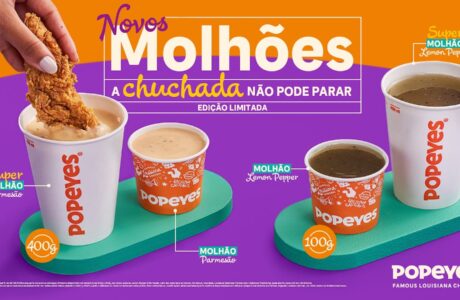 Popeyes® amplia a linha de “Molhões” com a chegada dos sabores Lemon Pepper e Parmesão (1)