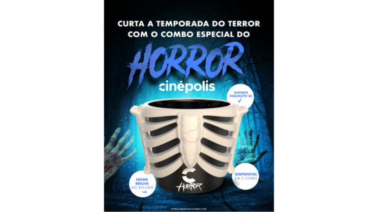 Cinépolis lança balde colecionável em 3D para a temporada de estreias de filmes de terror