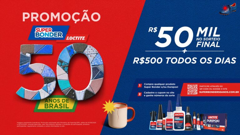 Super Bonder celebra 50 anos no Brasil com promoção para os consumidores