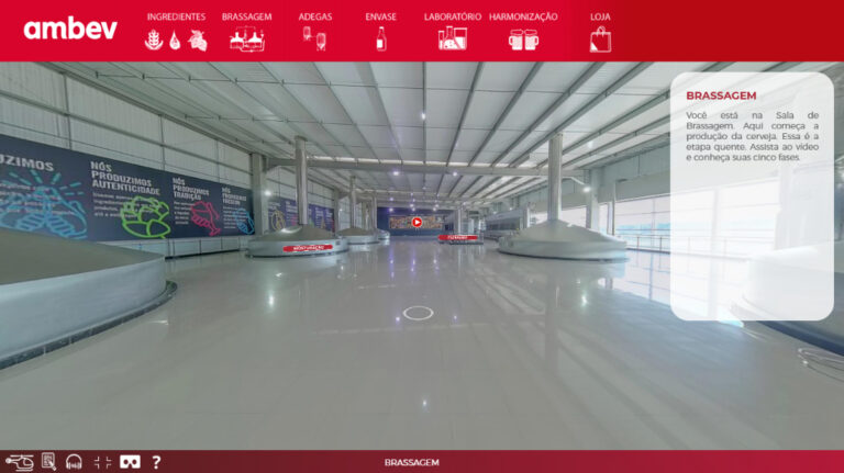 Ambev lança tour virtual inédito por sua cervejaria