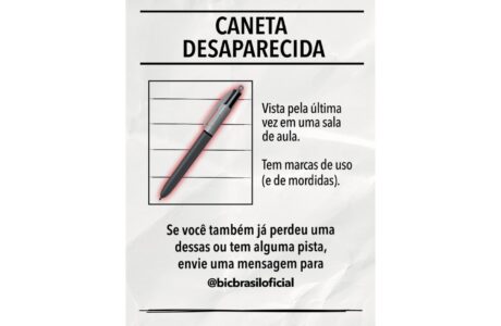 BIC lança campanha nas redes sociais sobre o desaparecimento de canetas