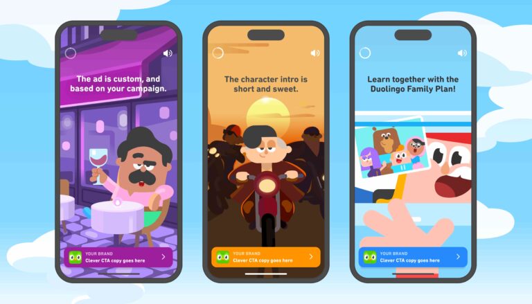 Duolingo ajuda marcas a se conectarem com a Geração Z por meio de um novo formato de publicidade baseado em personagens