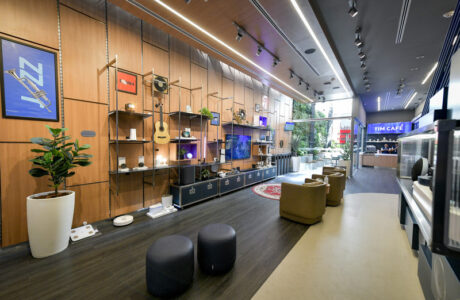 Espaço música da flagship da TIM na Oscar Freire