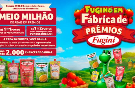 Fugini lança a campanha com sorteios e prêmios instantâneos em dinheiro