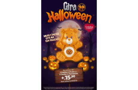 Haloween no Giraffas com luminária da Ursinha Delícias ou Travessuras