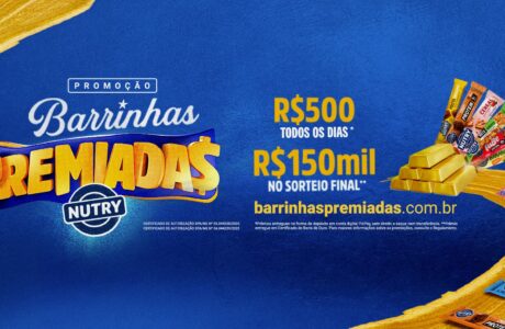 Nutry lança promoção Barrinhas Premiadas com prêmios diários e sorteio final