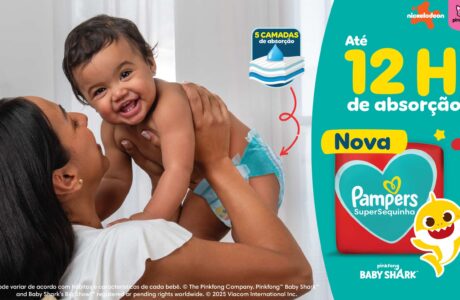 Pampers SuperSequinha oferece nova absorção e estampa do fenômeno Baby Shark