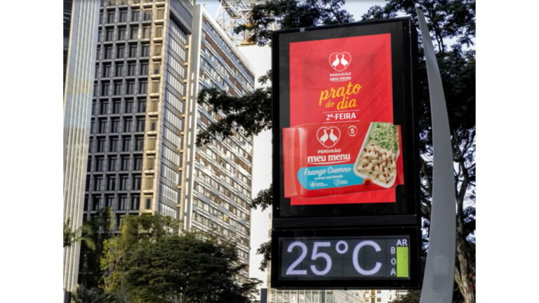 Perdigão Meu Menu apresenta campanha 3D em DOOH