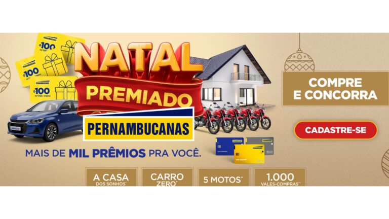 Pernambucanas lança campanha de Natal com sorteio de casa, carro e mil vales-compra