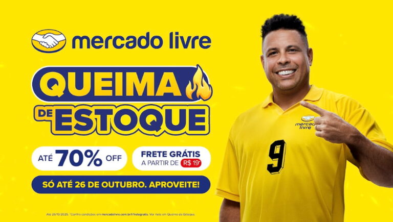 Ronaldo Fenômeno anuncia Queima de Estoque do Mercado Livre