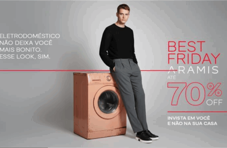 Aramis lança campanha de Black Friday e convida o público a investir em si