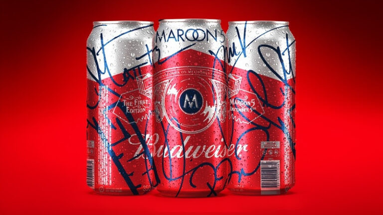 Budweiser vai presentear fãs com latas especiais com autógrafos do Maroon 5 na estreia da Bud Live