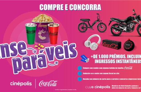 Cinépolis e Coca-Cola lançam campanha “Inseparáveis” com sorteio de prêmios inéditos no setor de cinema