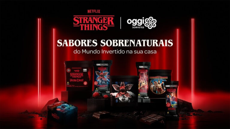 Parceria inédita da Oggi Sorvetes traz linha inspirada na Quinta e última temporada de Stranger Things