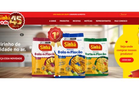 Sinhá Alimentos lança novo portal