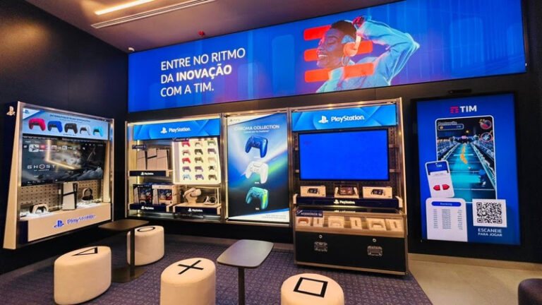 TIM e PlayStation promovem experiência gamer imersiva na loja conceito da Oscar Freire