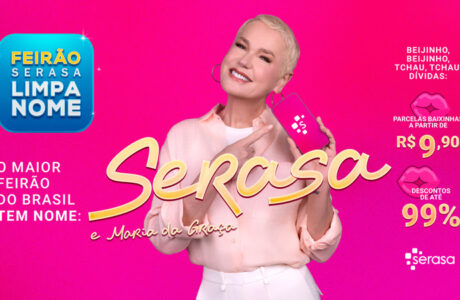 Xuxa vira “Maria da Graça” em nova campanha da Serasa e dá nome ao maior Feirão do Brasil