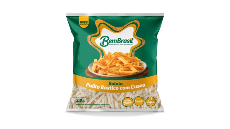 Bem Brasil apresenta nova Batata Palito Rústico com Casca e leva mais sabor e crocância ao mercado de congelados