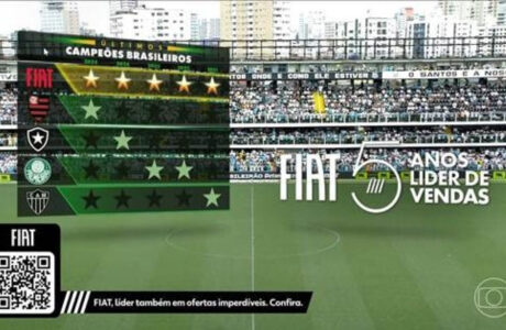 Fiat usa final do Brasileirão na TV Globo para celebrar seu pentacampeonato de vendas
