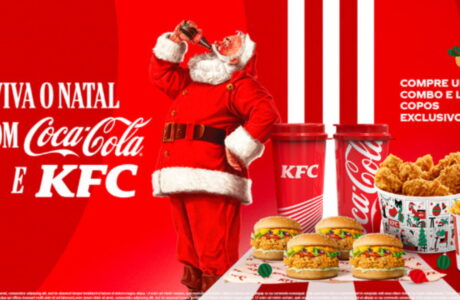 KFC e Coca-Cola lançam campanha de Natal com combos especiais e copos exclusivos