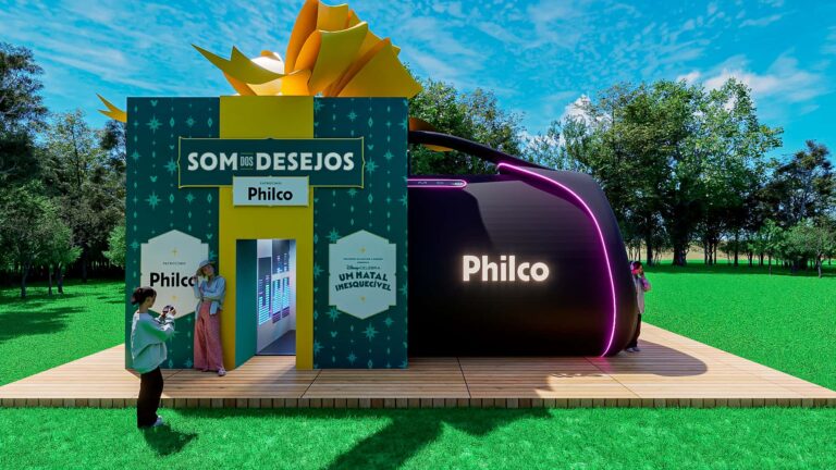 Philco cria Boombox gigante e transforma o Natal Disney em palco de experiência imersiva de áudio