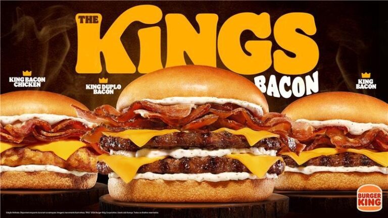 Burger King® apresenta The Kings Bacon e desafia os limites da irresistibilidade dos seus três novos sanduíches