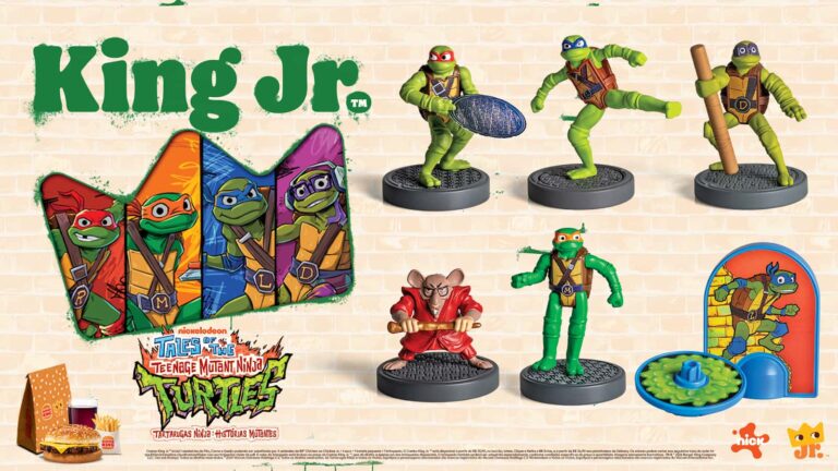 Burger King® traz ação e nostalgia com lançamento de coleção exclusiva das Tartarugas Ninja no Combo King Jr.