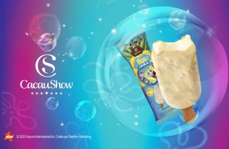 Cacau Show aposta em gelato licenciado do Bob Esponja para ampliar portfólio de produtos no verão
