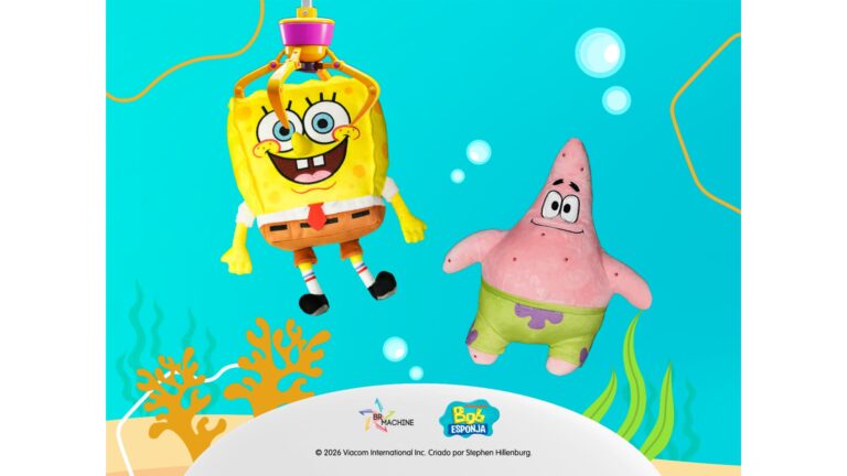 Parceria entre BR Machine e Paramount transforma máquinas de captura em experiência com Bob Esponja