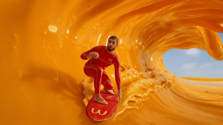 Pedro Scooby surfa Onda de Cheddar no Méqui