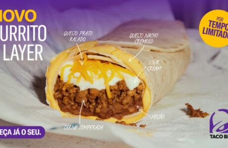 Taco Bell lança Burrito 5 Layer no Brasil, campeão de venda global da marca