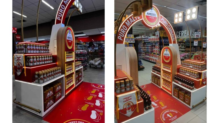 Amstel ativa pontos de venda ao redor do Brasil com experiências imersivas de Carnaval
