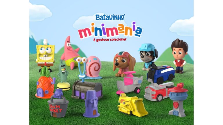 Batavinho traz diversão à mesa com colecionáveis de Bob Esponja e Patrulha Canina desenvolvidos pela Global Products