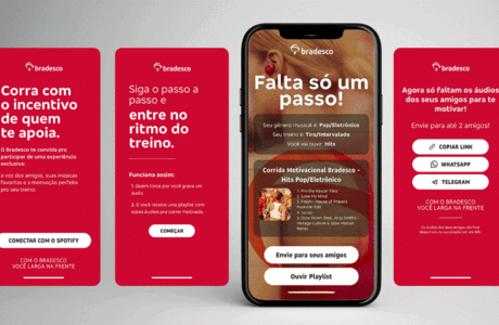 Bradesco e Spotify lançam ‘playlist de corrida motivacional’