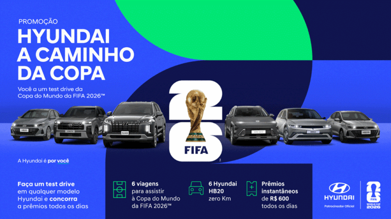 Hyundai lança promoção para a Copa do Mundo FIFA 2026