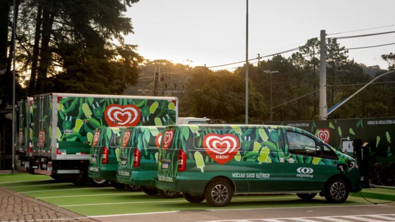 Kibon lança primeiros veículos elétricos da Unilever Brasil