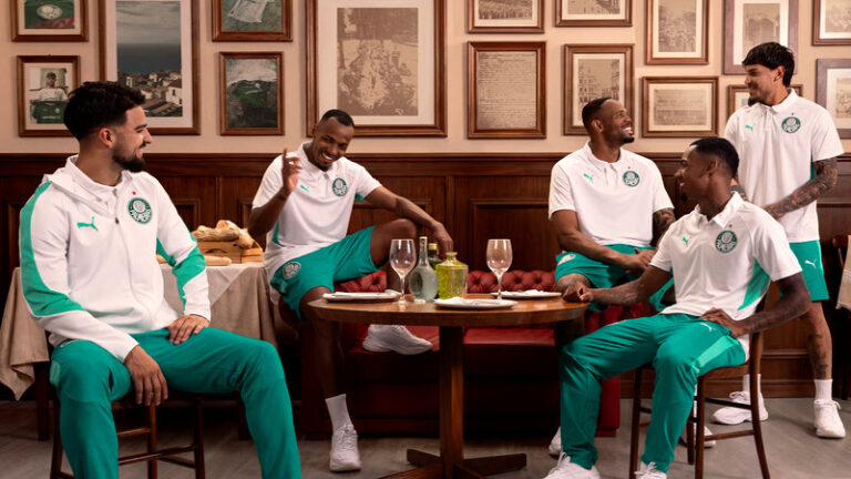PUMA e Palmeiras apresentam nova linha de treino e viagem seguindo inspiração nas raízes italianas