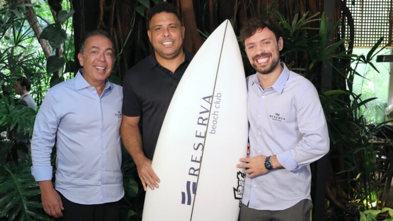 Ronaldo Nazário é anunciado como sócio do Reserva Beach Club, novo clube de ondas em Alphaville